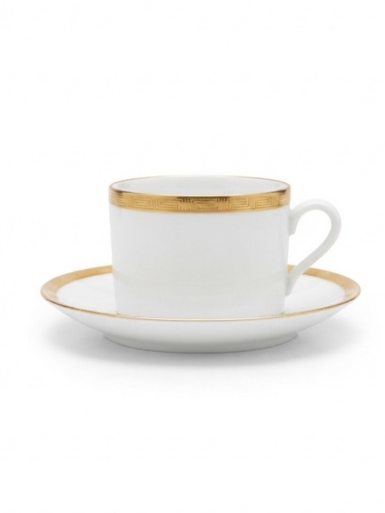 Richard Ginori Other - 50s Richard Ginori Cup and Saucer Set Gold Greek Key